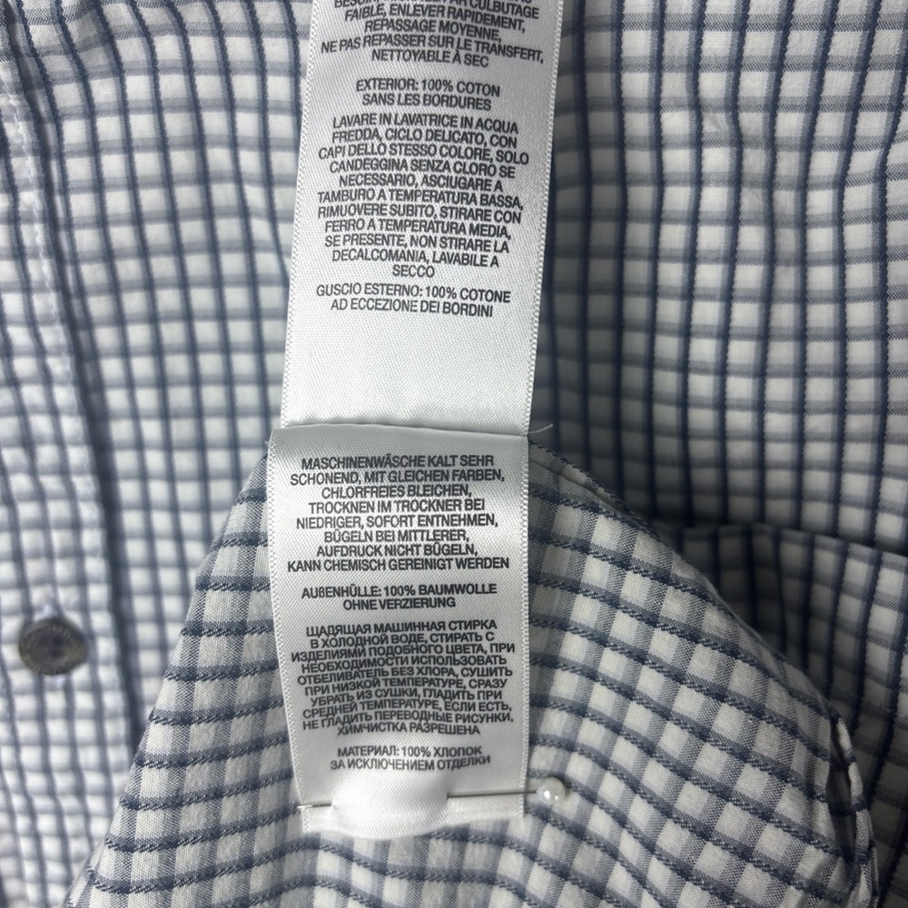 Columbia Men's Black and White Checkered‎ Shirt - Picture 9 of 10